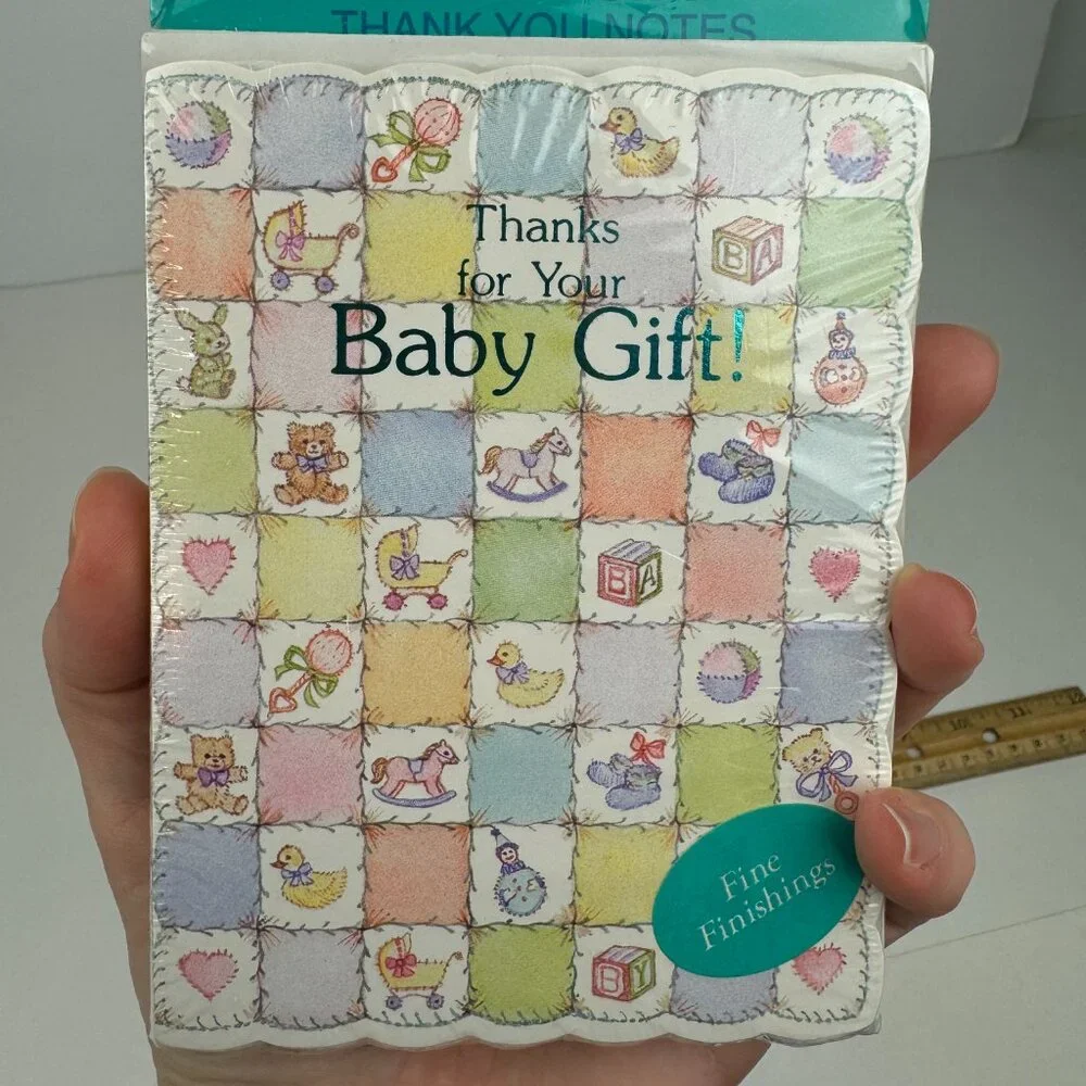 Vtg Sealed Thanks for the Baby Gift Forget me Not American Greetings Cards READ‎